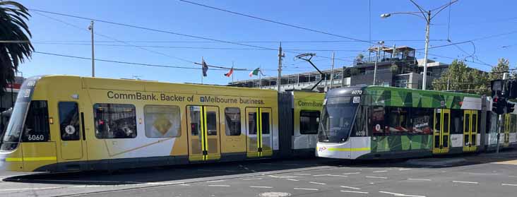 Yarra Trams Bombardier Flexity City 6060 & CommBank 6070
